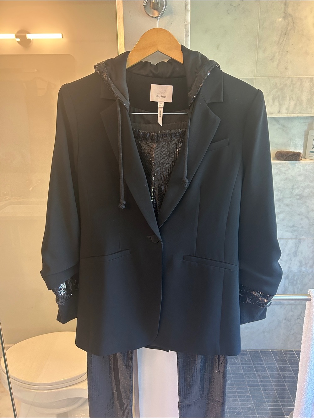 cinq a sept jacket and pant set